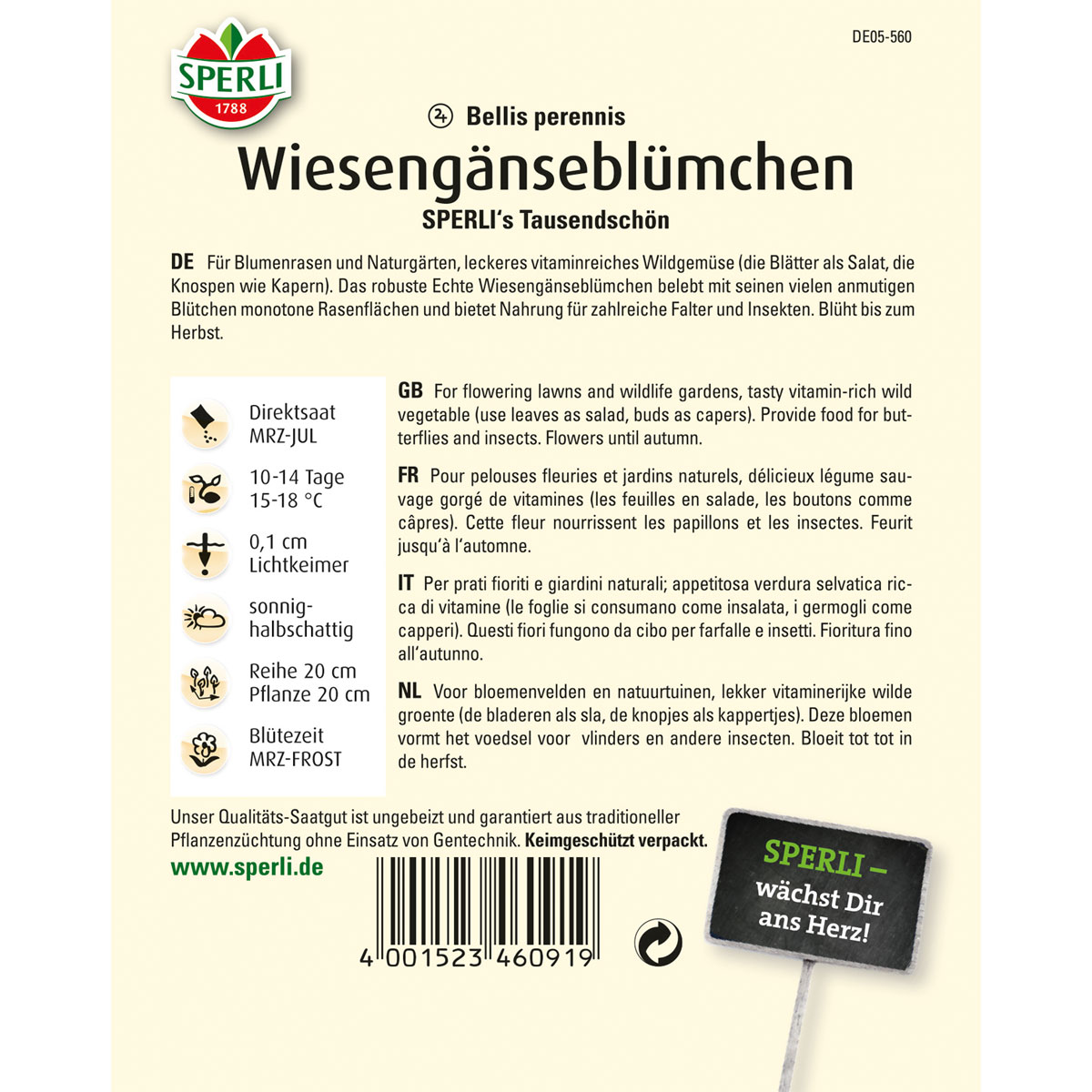 Sperli Gänseblümchen s Tausendschön Bild 2