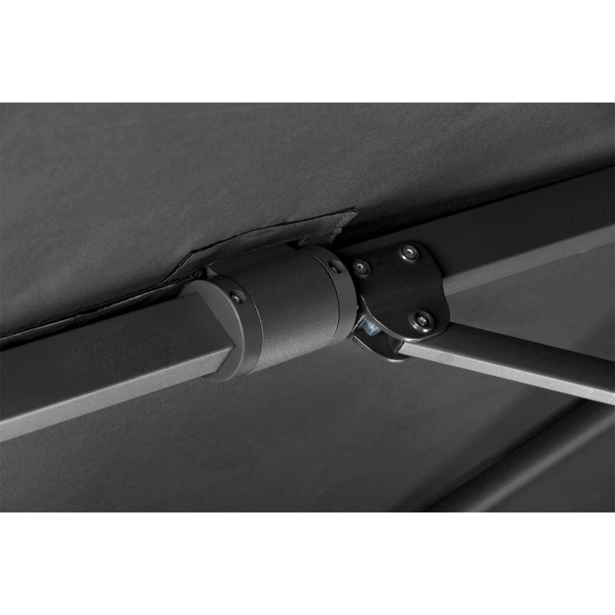 Schneider Schirme Ampelschirm Rhodos Twist 300 x 300 cm Anthrazit Bild 6