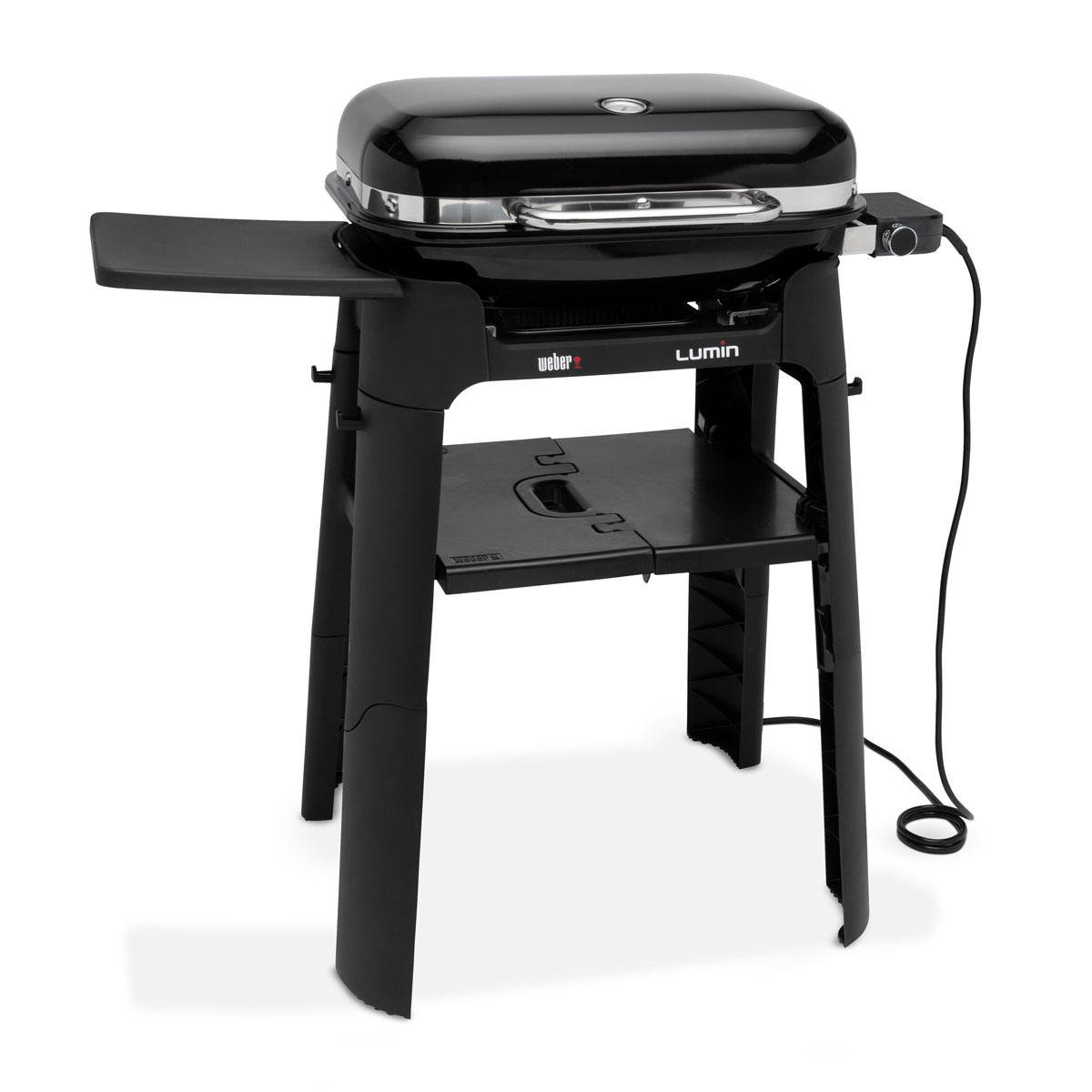 Weber Elektrogrill Lumin mit Stand Black Bild 1
