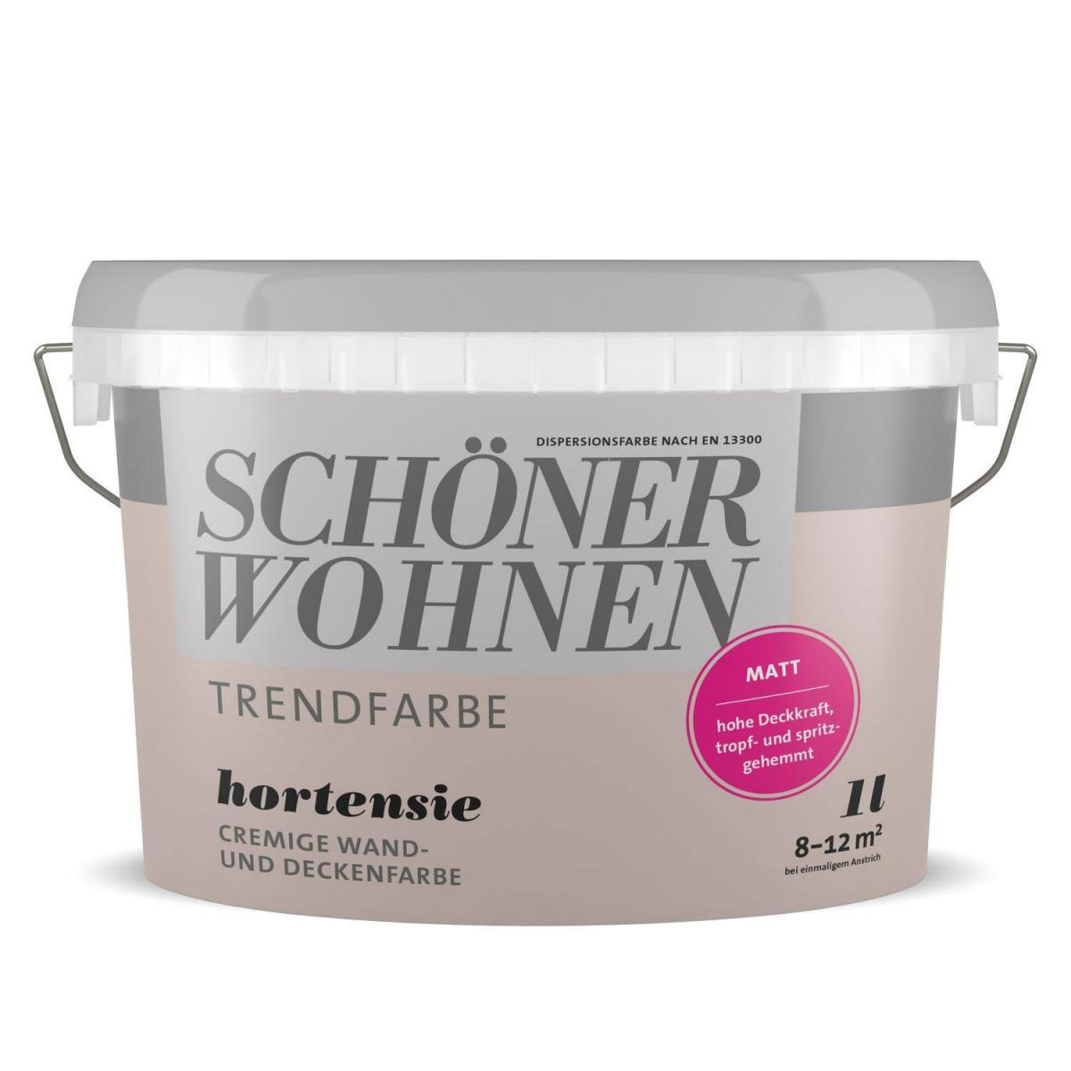 Schöner Wohnen Farbe Trendfarbe Hortensie 1 L