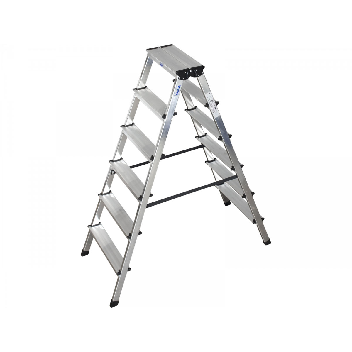 Krause Stufen-Doppelleiter Dopplo 2 x 6 Stufen Bild 1