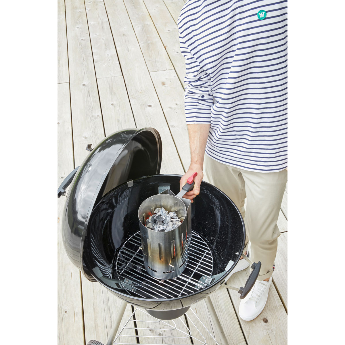 Rothmann Anzündkamin Exclusive inkl Auto-Release-Funktion Material Edelstahl Bild 3