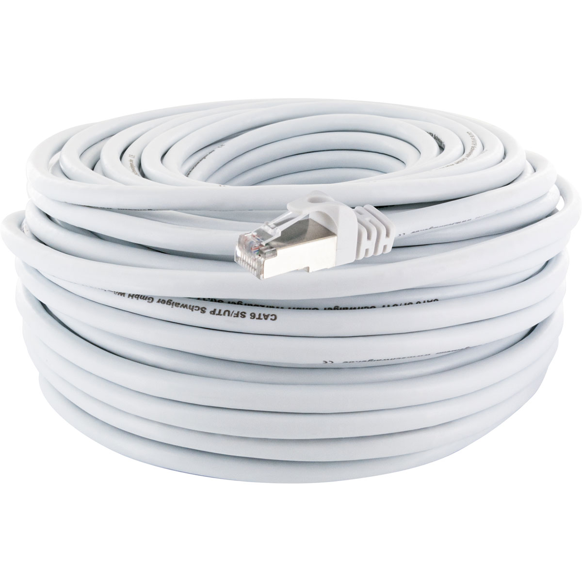 Schwaiger  Netzwerkkabel CAT6 30 m weiß Bild 3