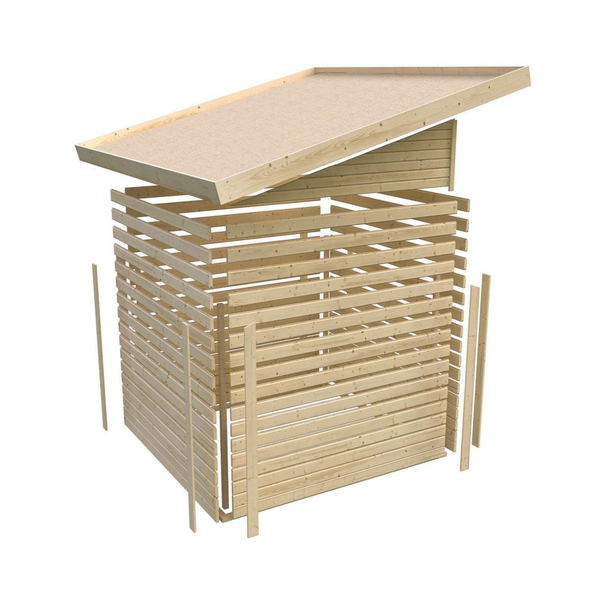 Karibu Gartenhaus Stockach 4 terragrau Bild 5