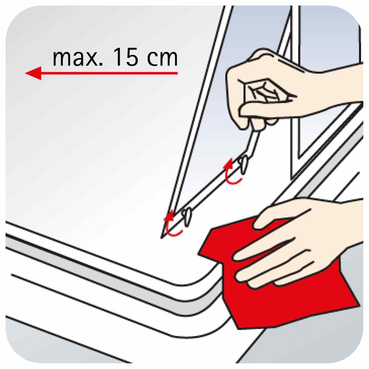 Schulte Runddusche Kristall Trend II Radius 550 mm 185 x 80 cm Bild 4
