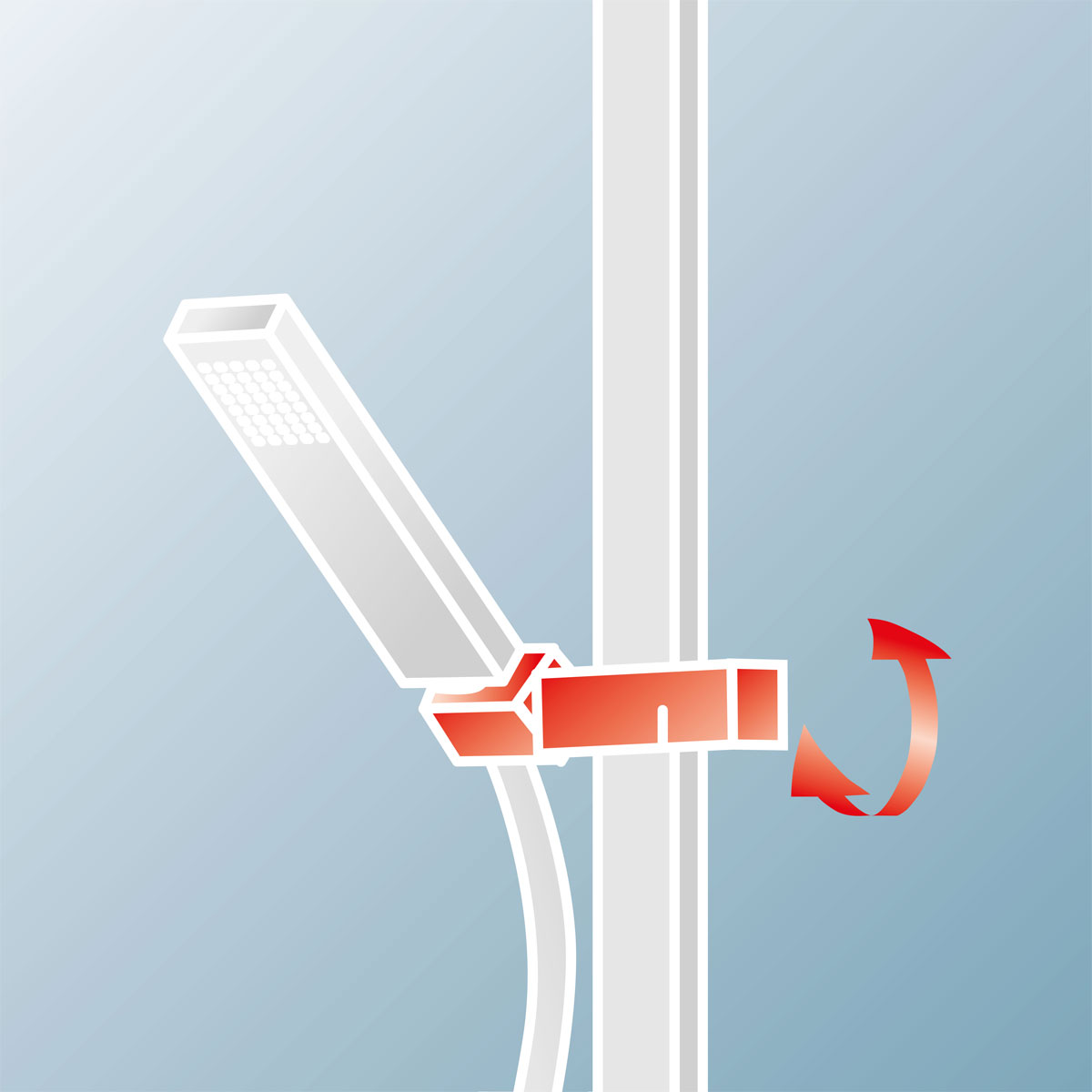 Schulte DuschMaster Rain Kopfbrause mit Umsteller Bild 9