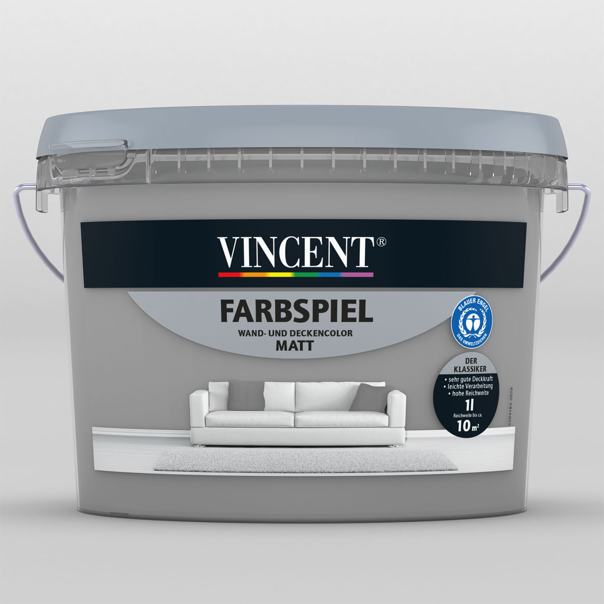 Vincent Farbspiel Beton matt 1 L Vincent Farbspiel Beton matt 1 L
