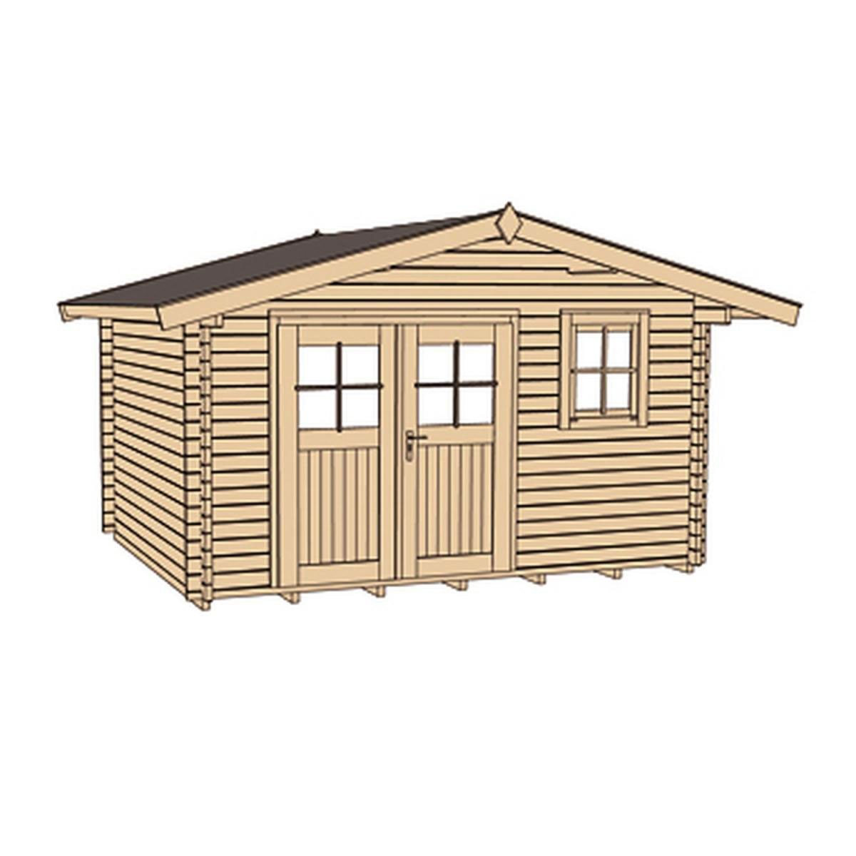 Weka Gartenhaus 111 Größe 3 460 x 450 x 262 cm Bild 2