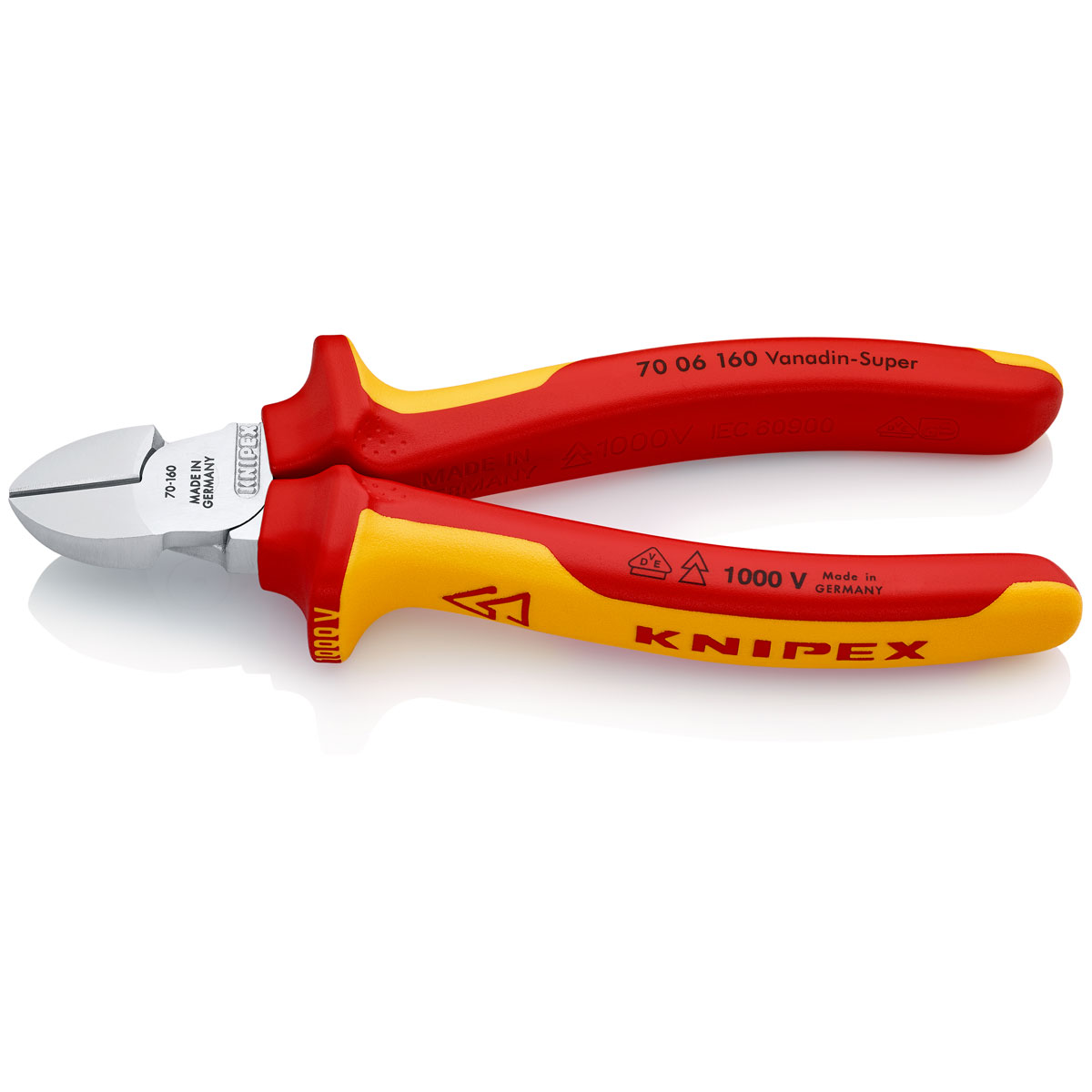 Knipex Seitenschneider VDE 16 cm Bild 1