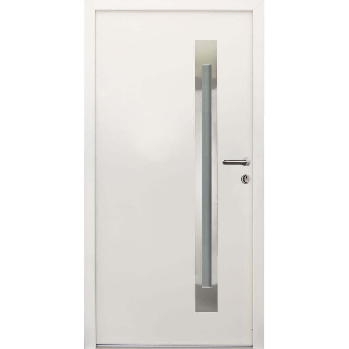 SplenDoor  Sicherheits-Nebeneingangstuer NS4 RC2 88x198 Weiss rechts