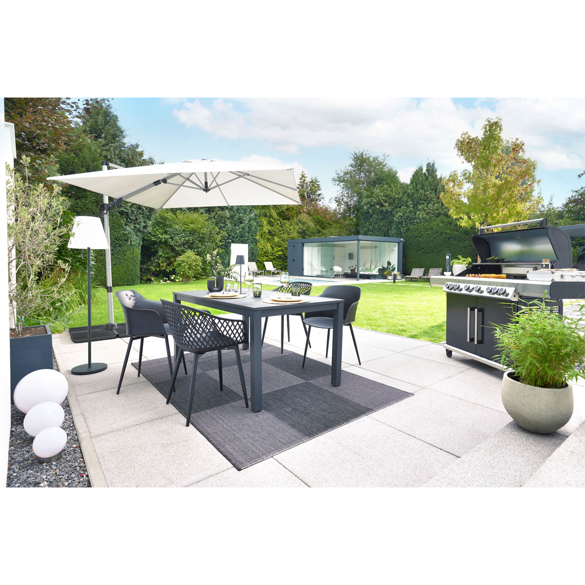 Haveson Gartentisch Bergamo BxHxT 160 x 74 x 90 cm Bild 5