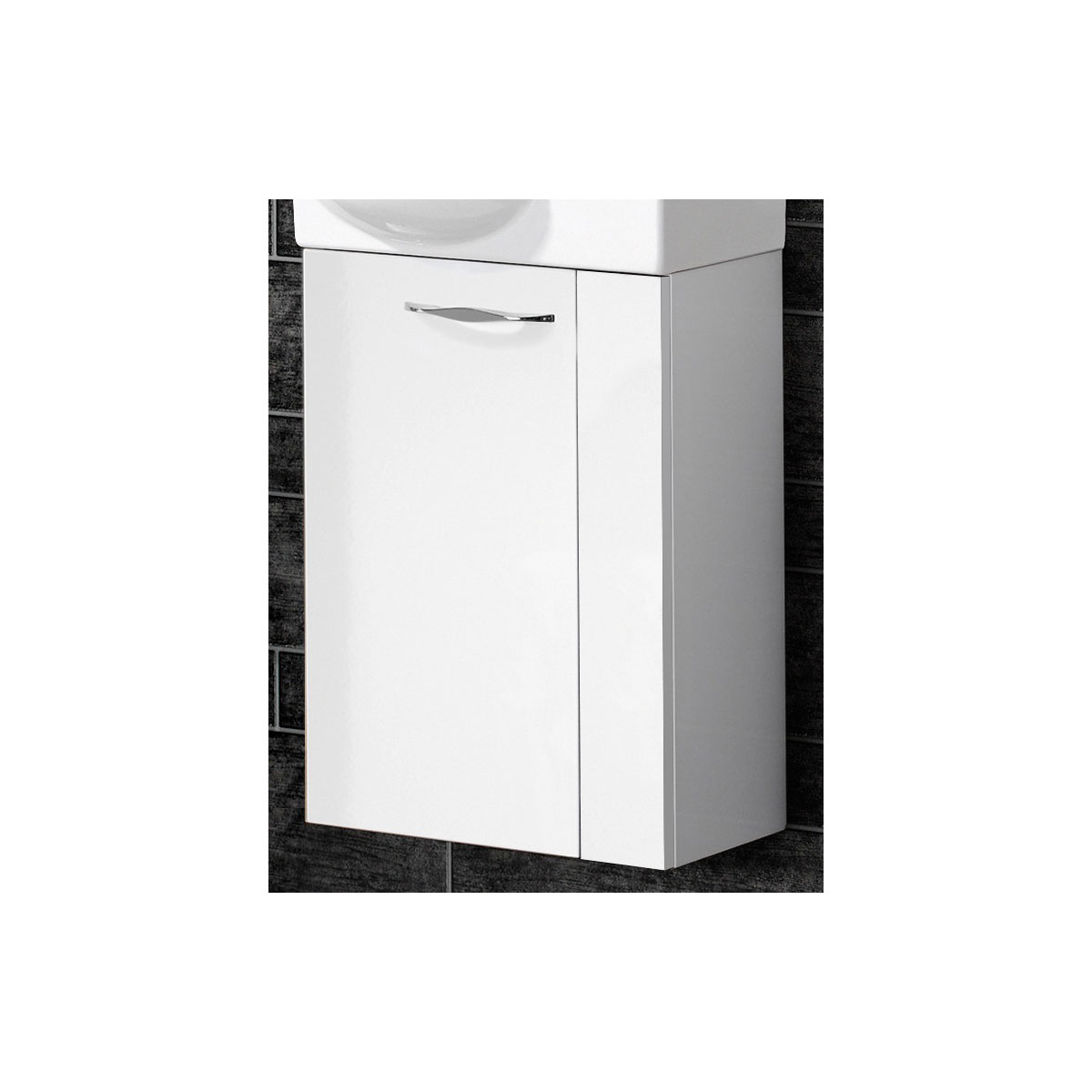 Fackelmann Keramik-Waschbecken für Gäste-WC 45 x 11 x 32 weiß Bild 4