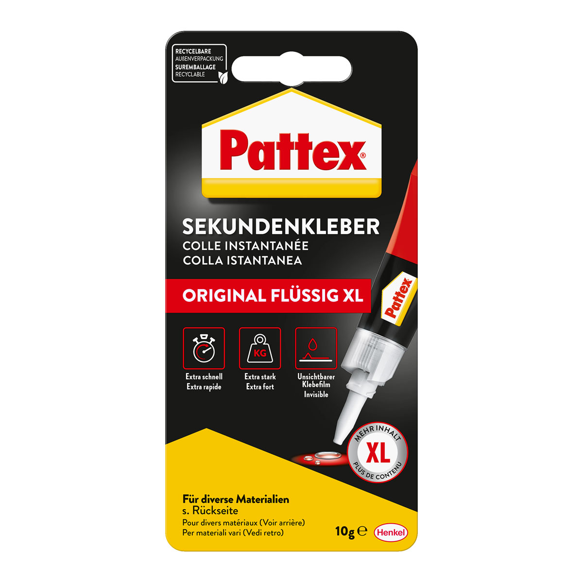 Pattex Sekundenkleber Flüssig 10 g Bild 1