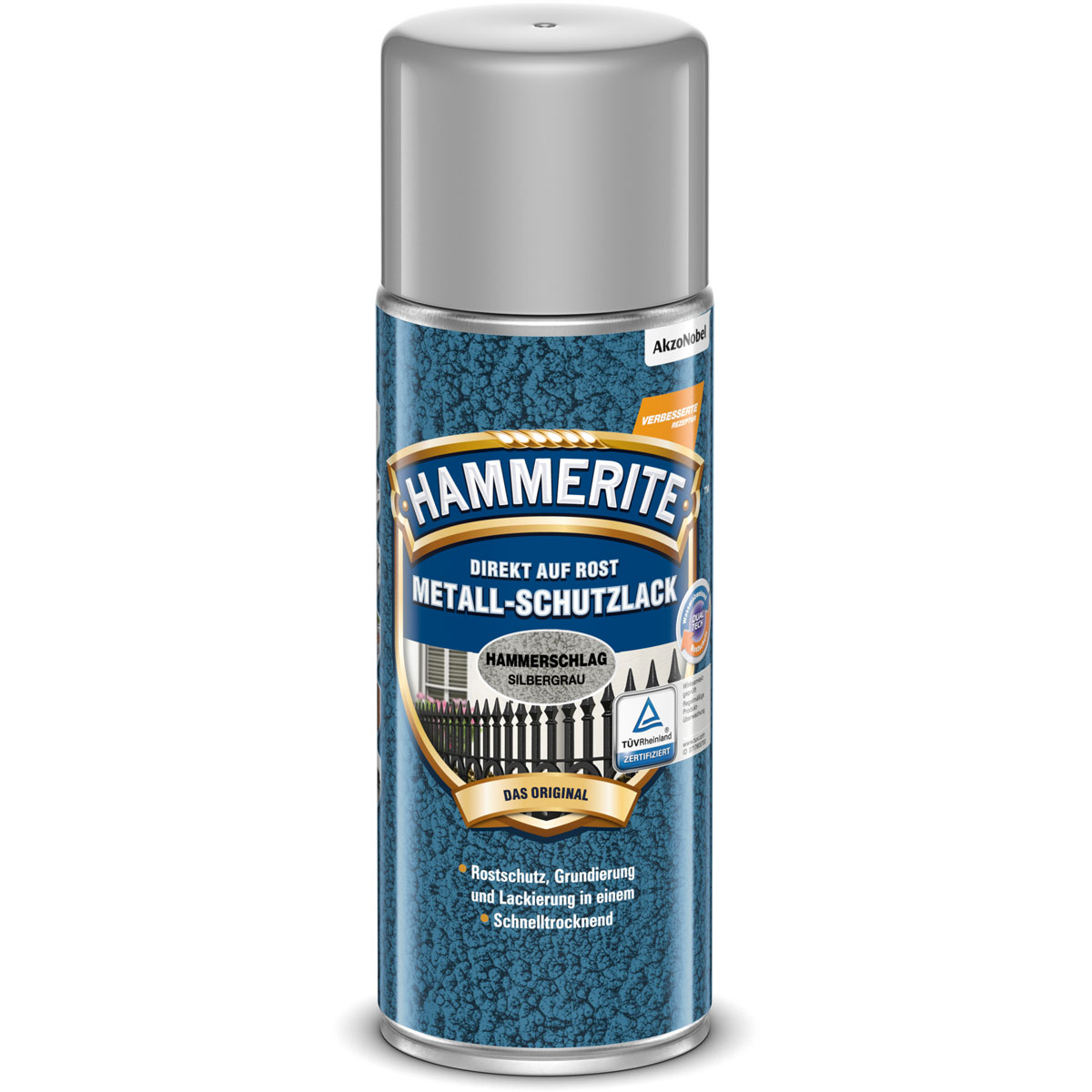 Hammerite Metallschutzlack-Spray hammerschlag-silbergrau 400 ml