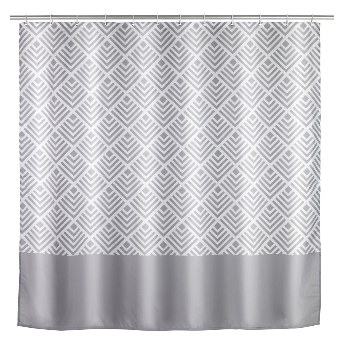 Wenko Anti-Schimmel Duschvorhang Echo Textil Polyester 180 x 200 cm waschbar