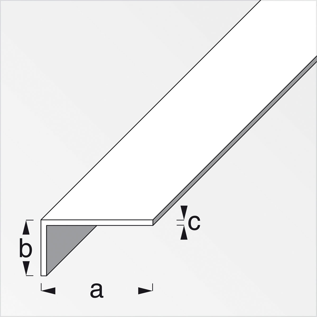 MyTool Winkel 40 x 10 x 2 mm 2m weiß Bild 2