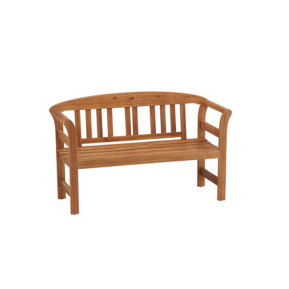 Haveson Gartenbank Lorient 130 x 79 x 50 cm mit Rosendekor