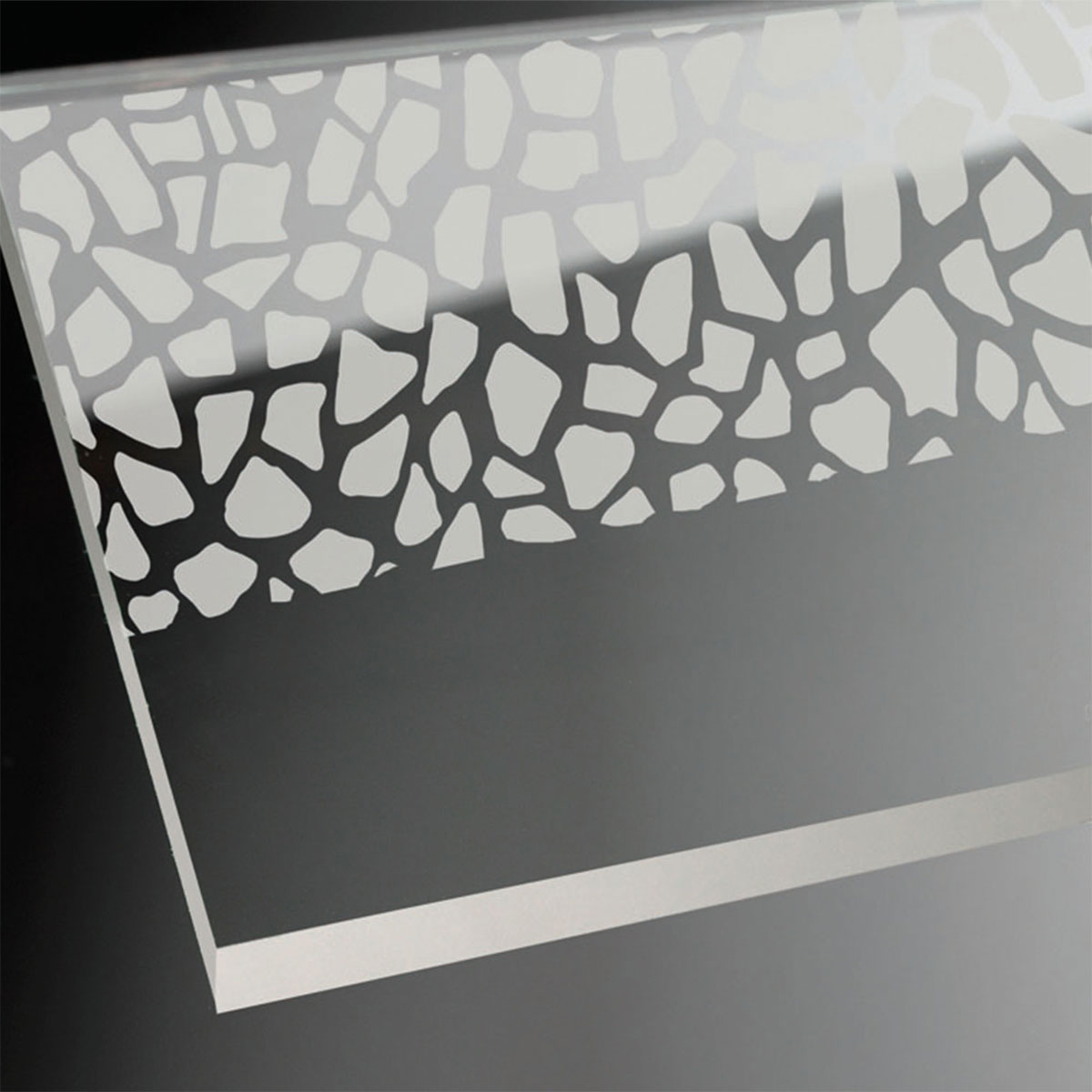 Breuer  Drehtür Elana 6 für Seitenwand, Anschlag rechts, schwarz matt, Terrazzo, 800 mm Bild 7