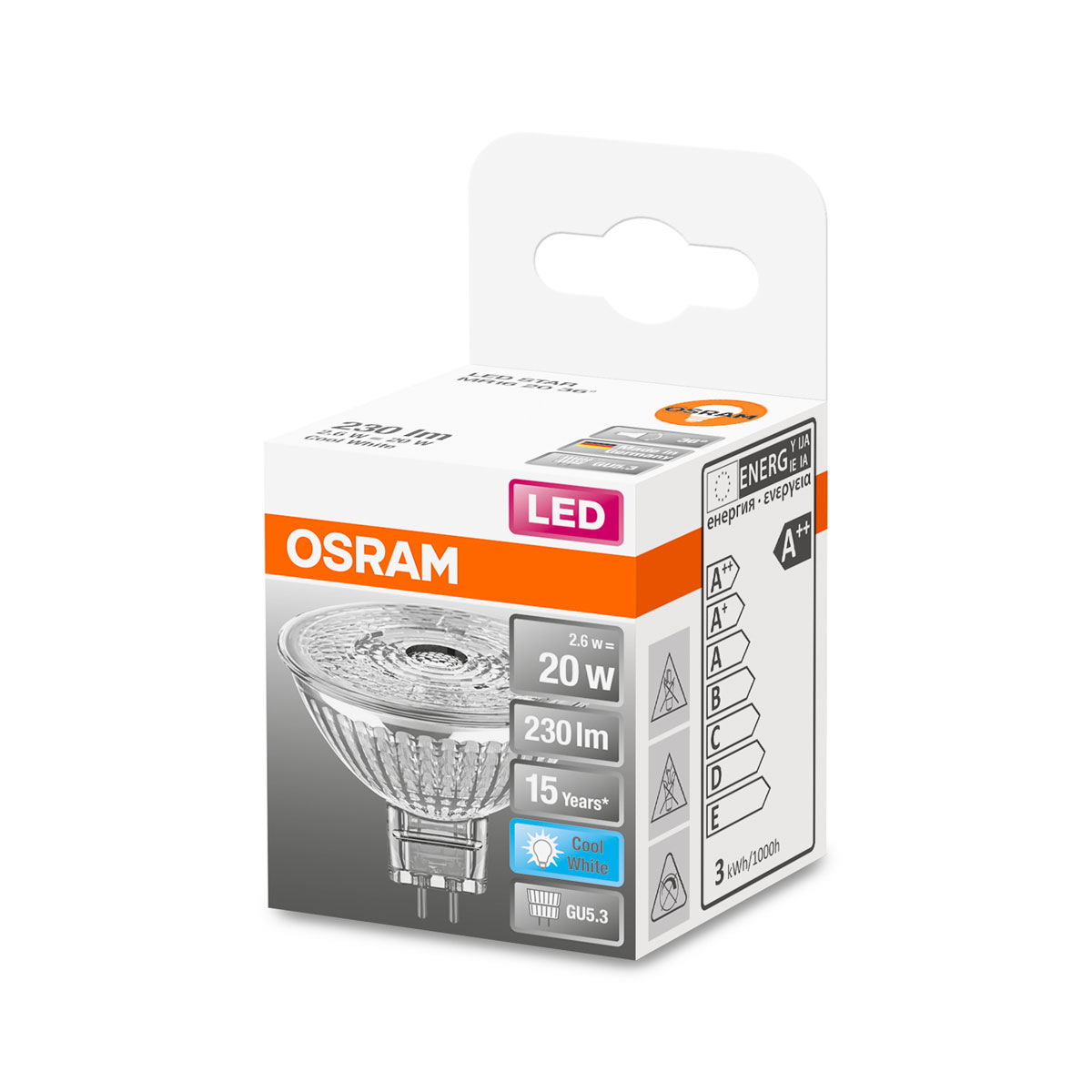 Osram LED-Leuchtmittel Reflektor kaltweiß 20W Bild 2