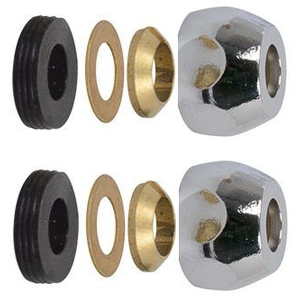 Kirchhoff Quetsch-Verschraubung 3/8" x 10 mm verchromt Kirchhoff Quetsch-Verschraubung 3/8" x 10 mm verchromt