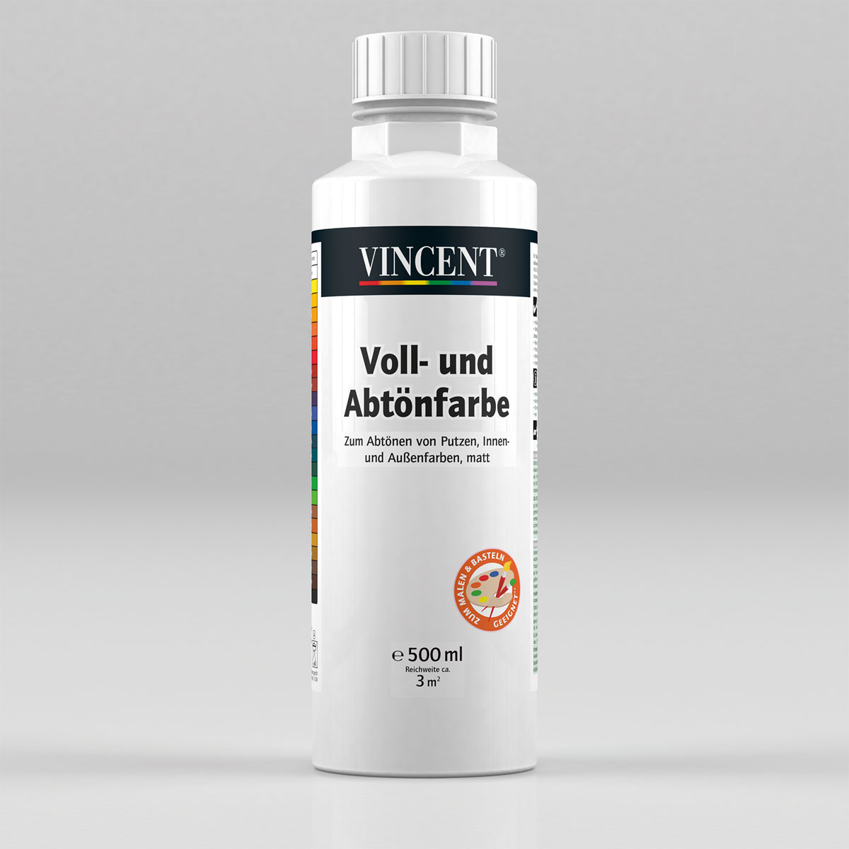 Vincent Voll- und Abtönfarbe weiß 0,5 L Bild 1