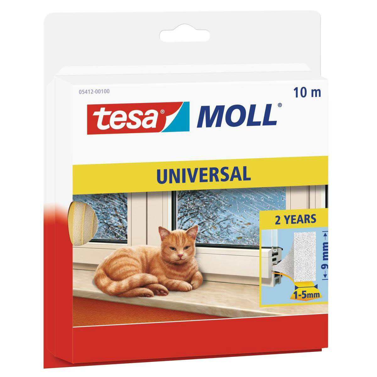 Tesa moll Schaumstoff-Dichtung 10 mx9 x 6 mm Tesa moll Schaumstoff-Dichtung 10 mx9 x 6 mm