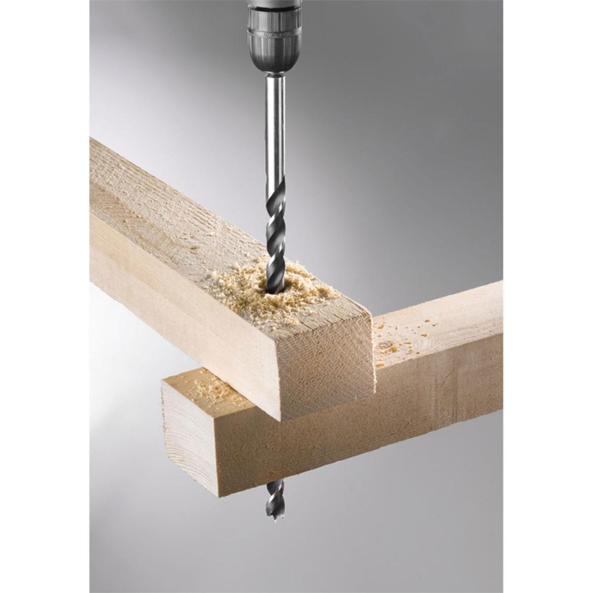 Holzbalkenbohrer CV-Stahl 16/400 mm Tasche Bild 3