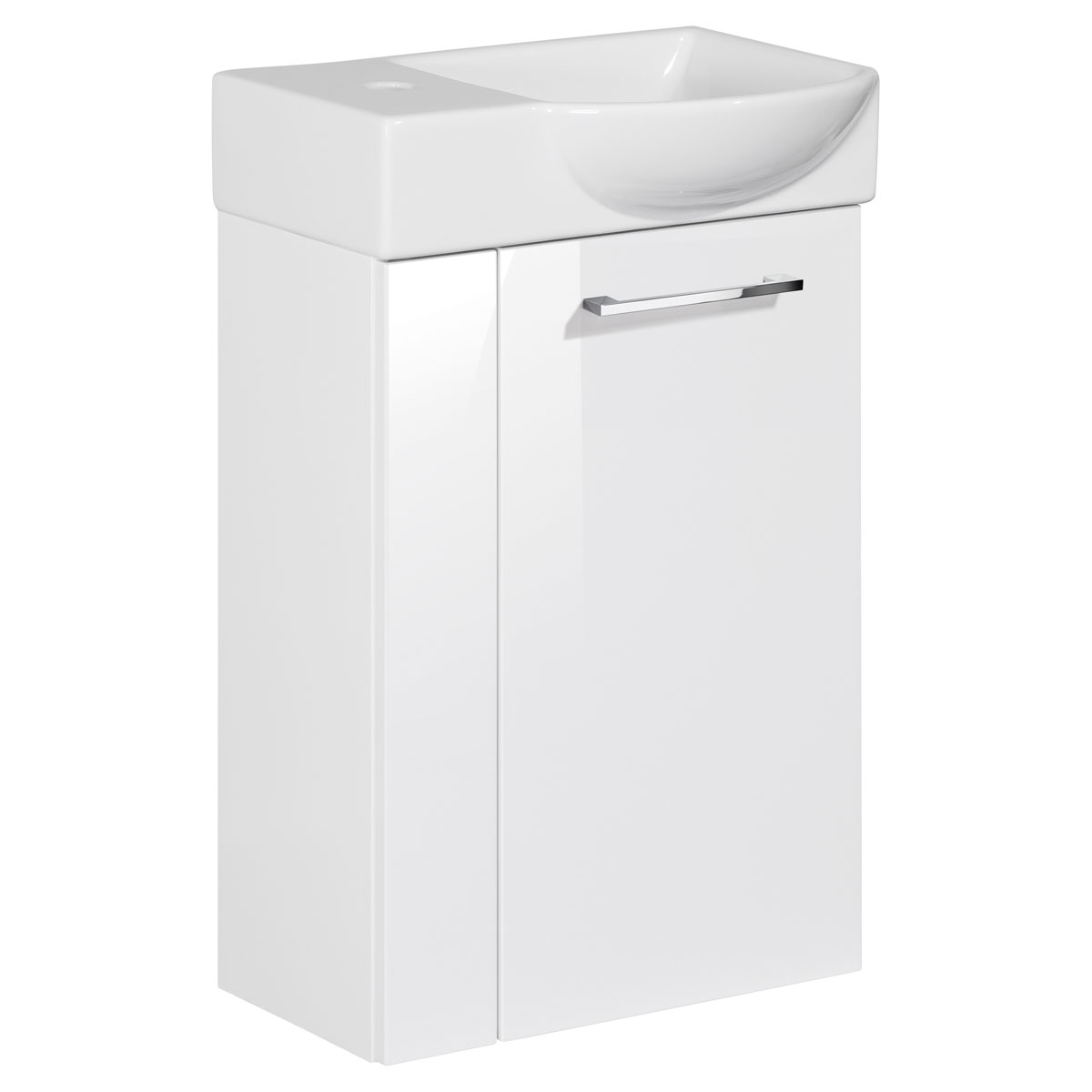 Fackelmann  Gäste-WC Waschtischunterschrank rechts SBC 440 x 600 x 243 mm Weiß Bild 4