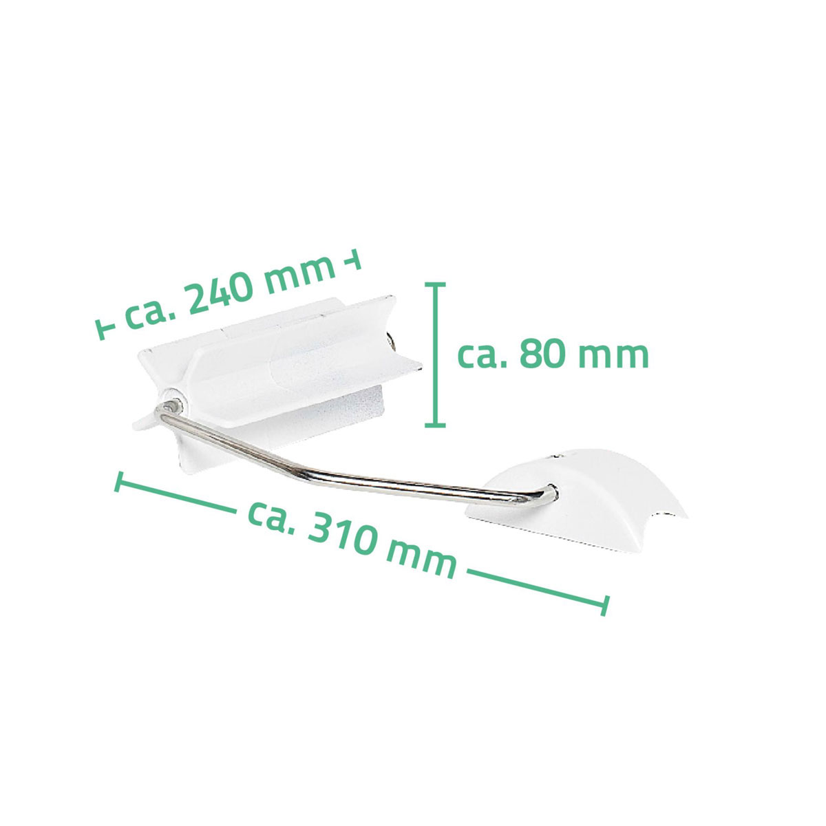 Ridder  WC-Papierhalter für WC-Aufstehbügel klappbar Bild 3