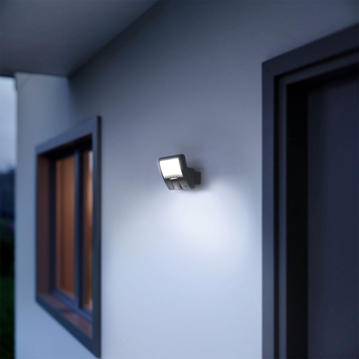 Steinel LED-Außenstrahler XLED curved mit Bewegungsmelder anthrazit Bild 3