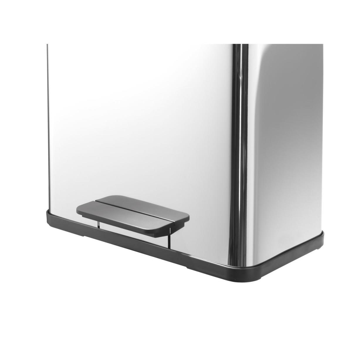 Hailo Trenn-Mülleimer Oeko Duo Plus L 17+9 L silber Bild 5