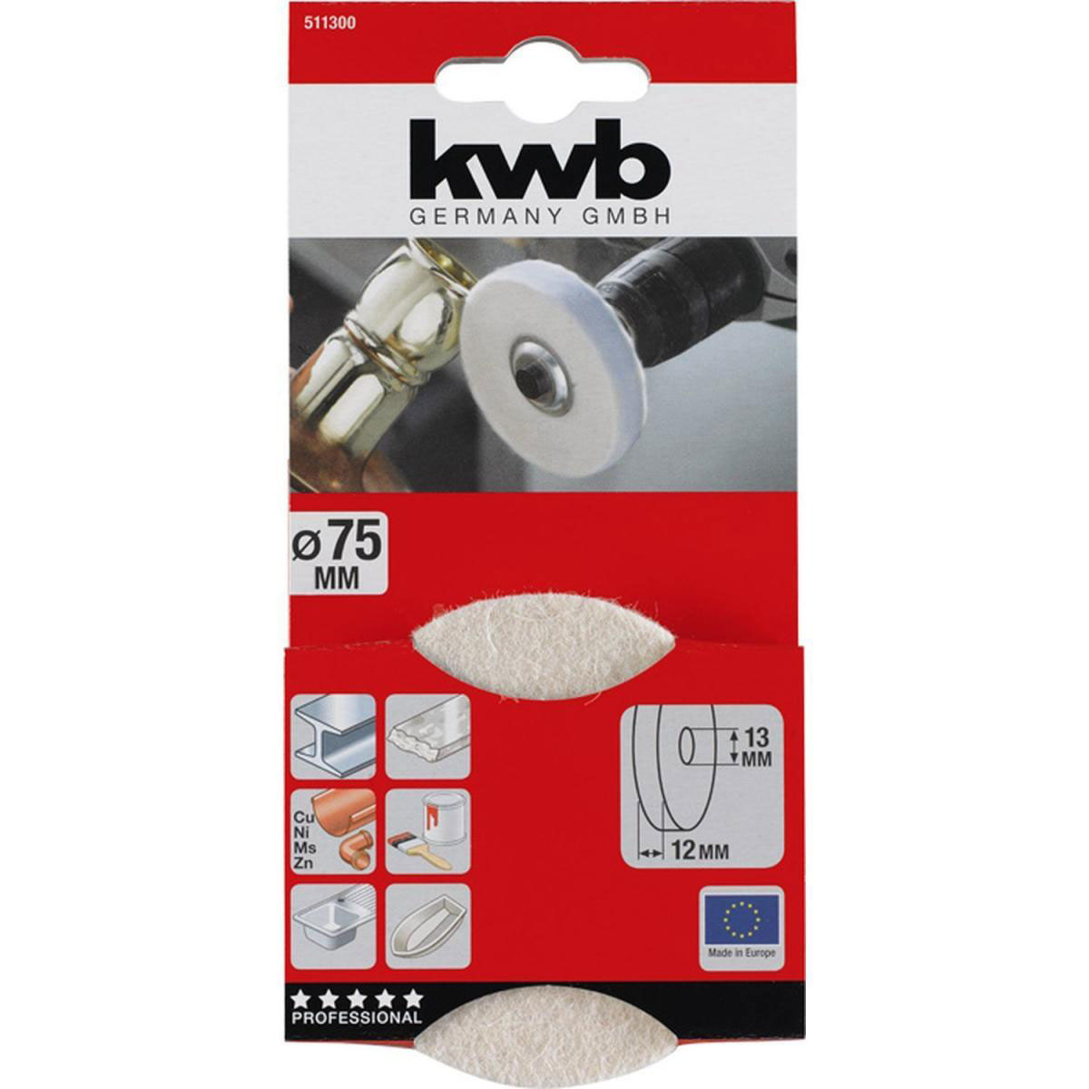 kwb  Filzpolierscheibe Bild 2