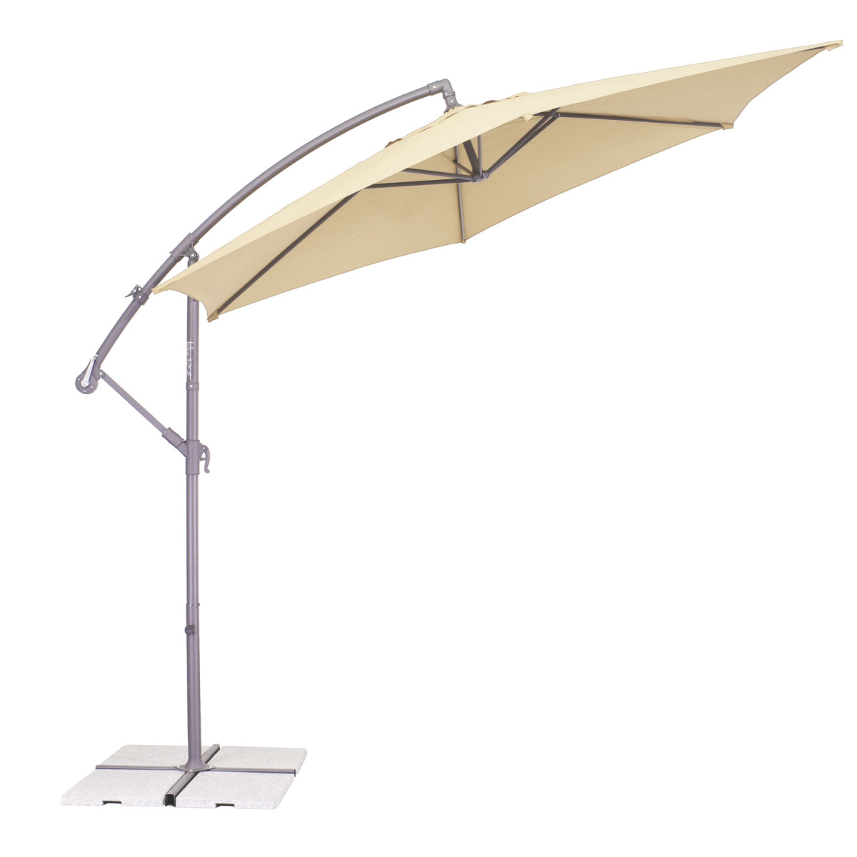 Haveson Ampelschirm Salerno 300 cm Natur