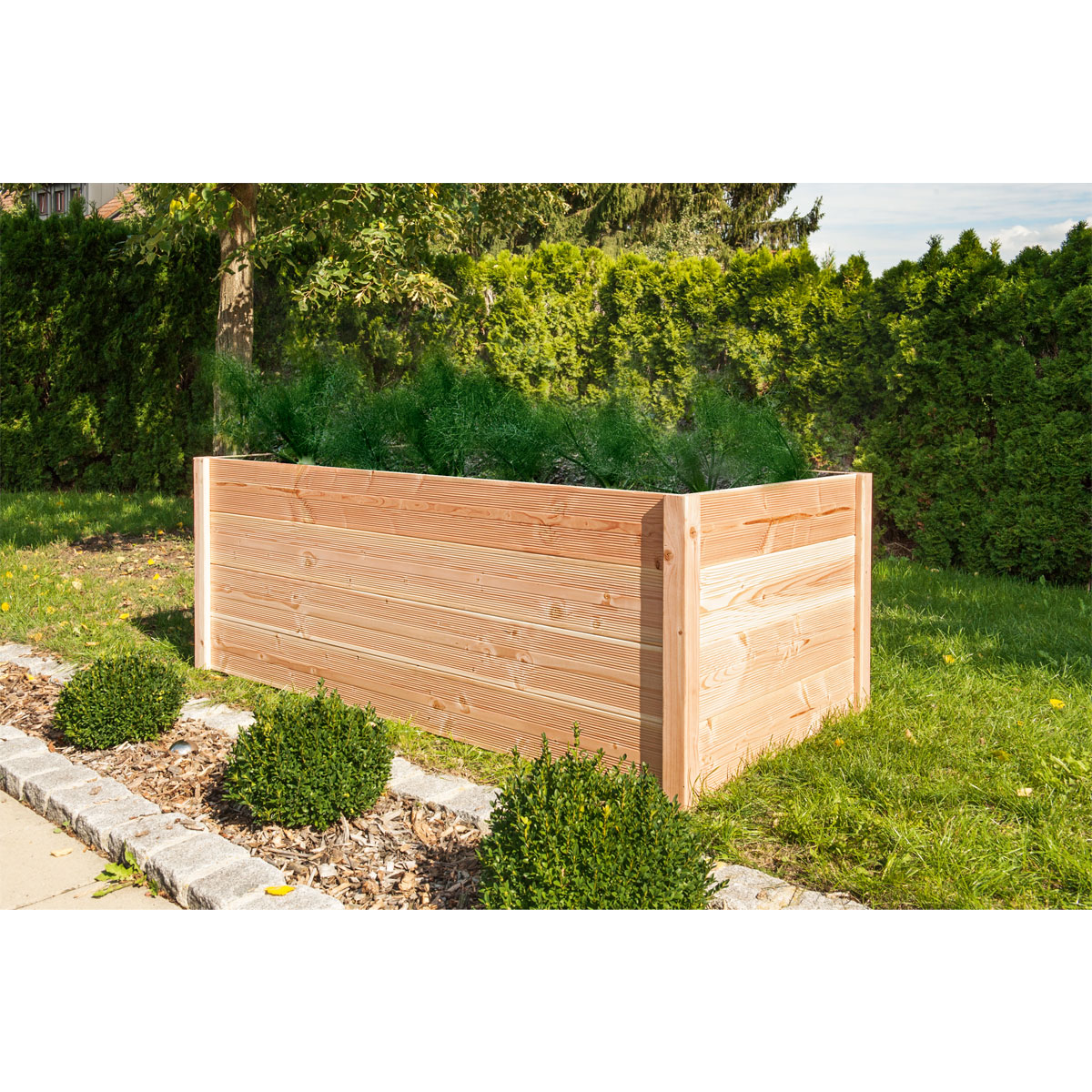 Hochbeet Douglasie unbehandelt 209 x 76 x 108 cm Bild 2