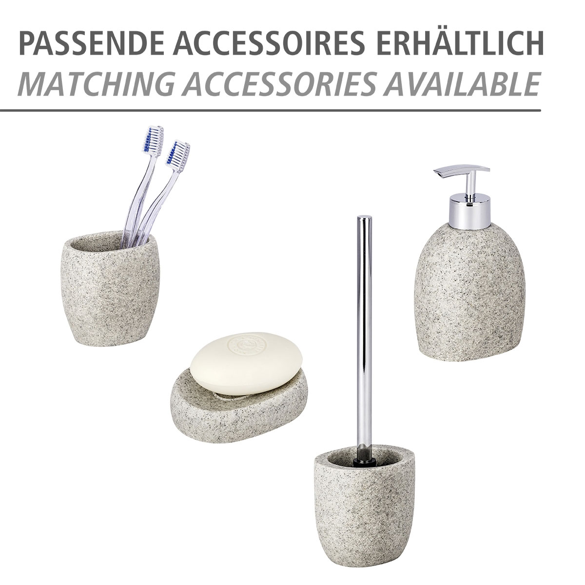 Wenko Seifenspender Puro hellgrau ca 295 ml Bild 5