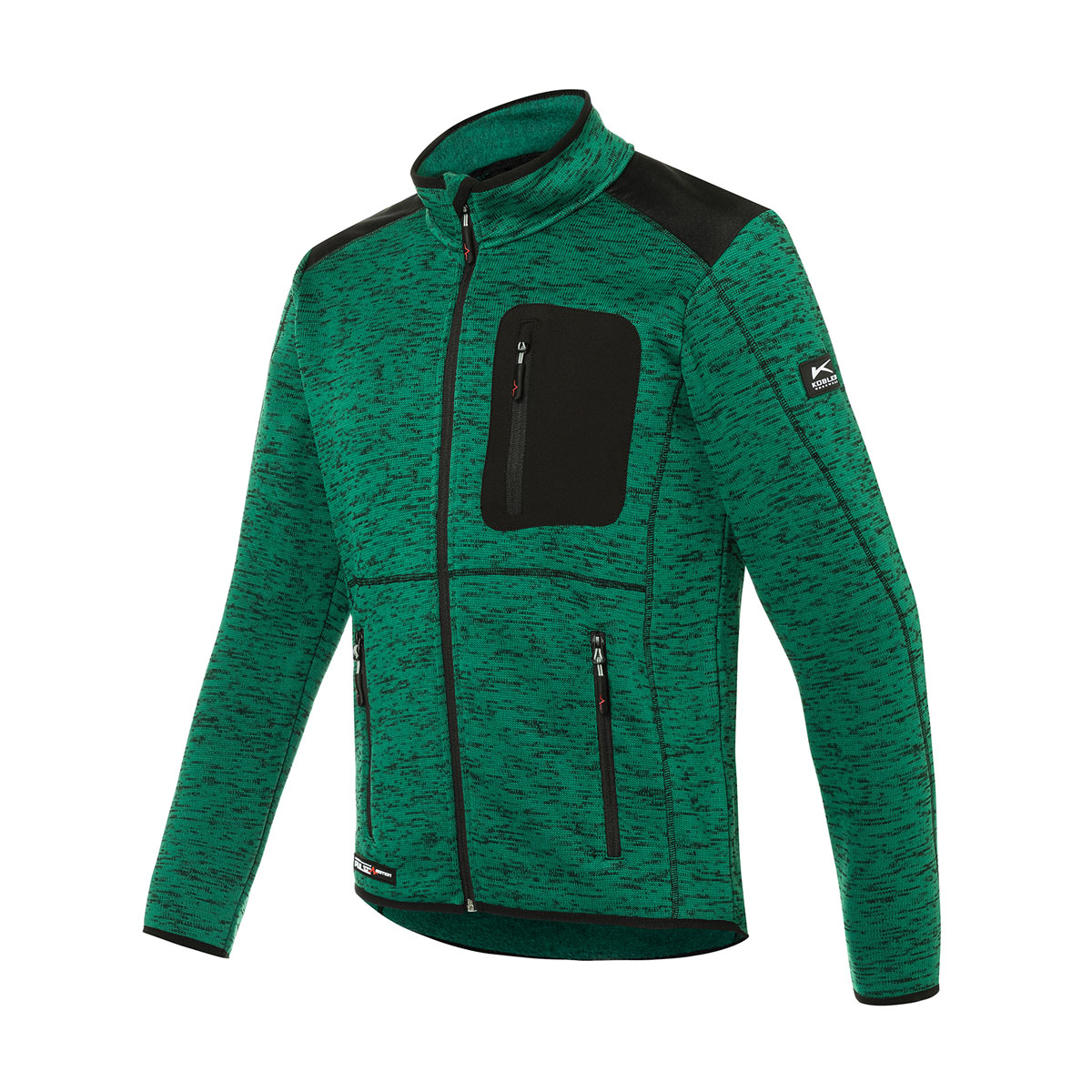 Kübler  Strickjacke PULSE DAILY moosgrün/schwarz Größe XL Bild 3