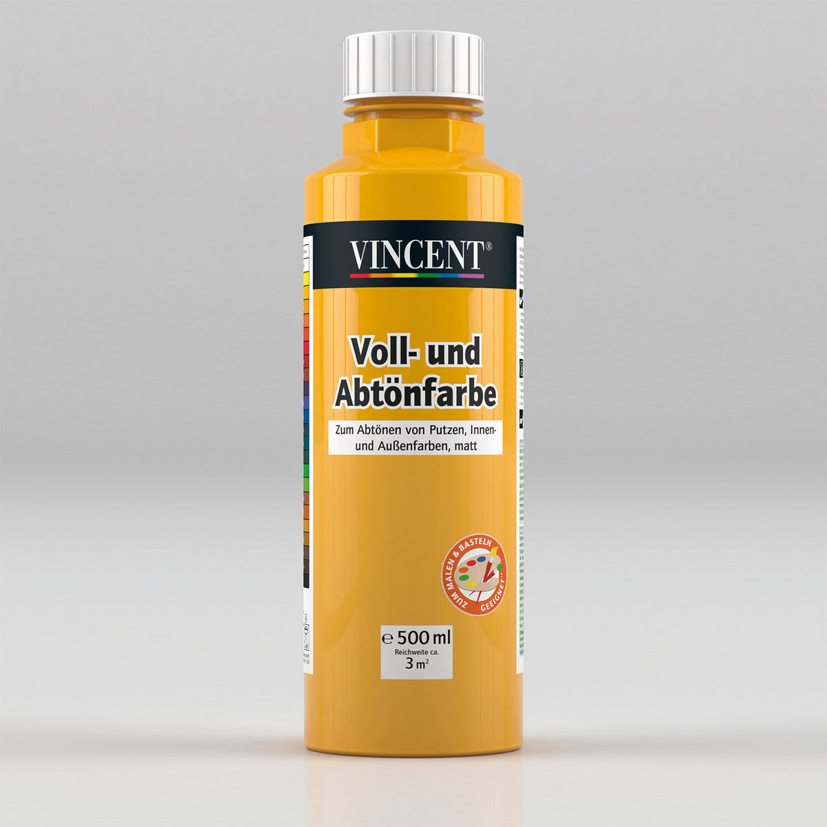 Vincent Voll- und Abtönfarbe goldgelb 0,5 L