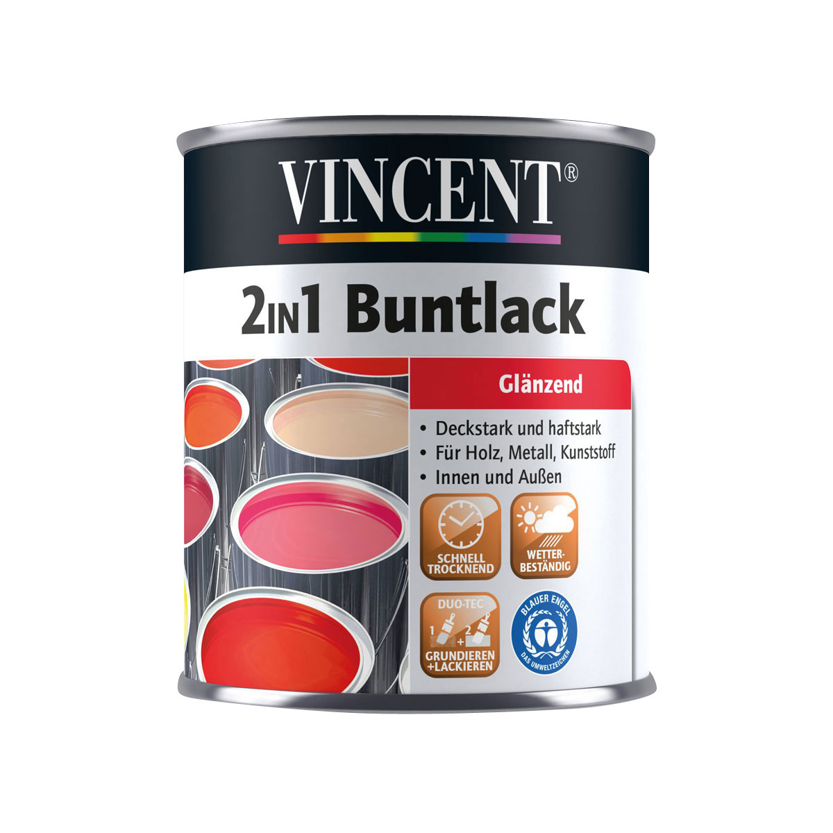 Vincent 2in1 Buntlack anthrazit glänzend 750 ml