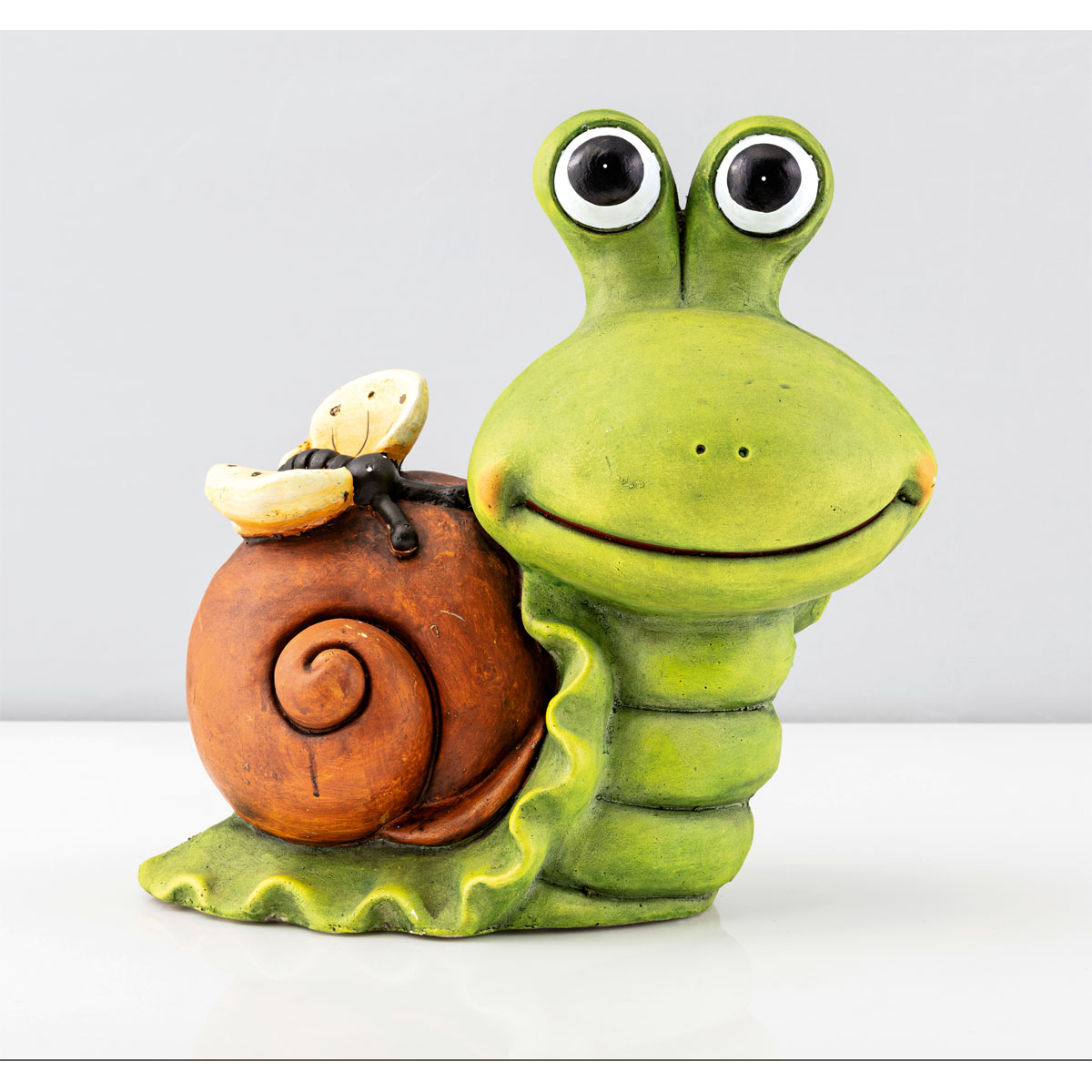 Haveson Schnecke mit Schmetterling 35 x 19,5 x 35 cm Bild 1