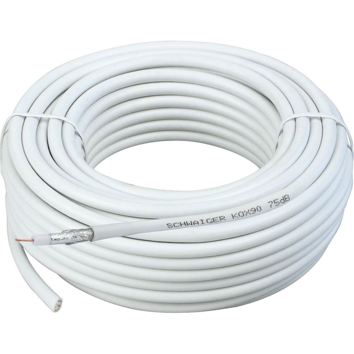 Schwaiger SAT Koaxialkabel 75 dB 25m weiß Schwaiger SAT Koaxialkabel 75 dB 25m weiß