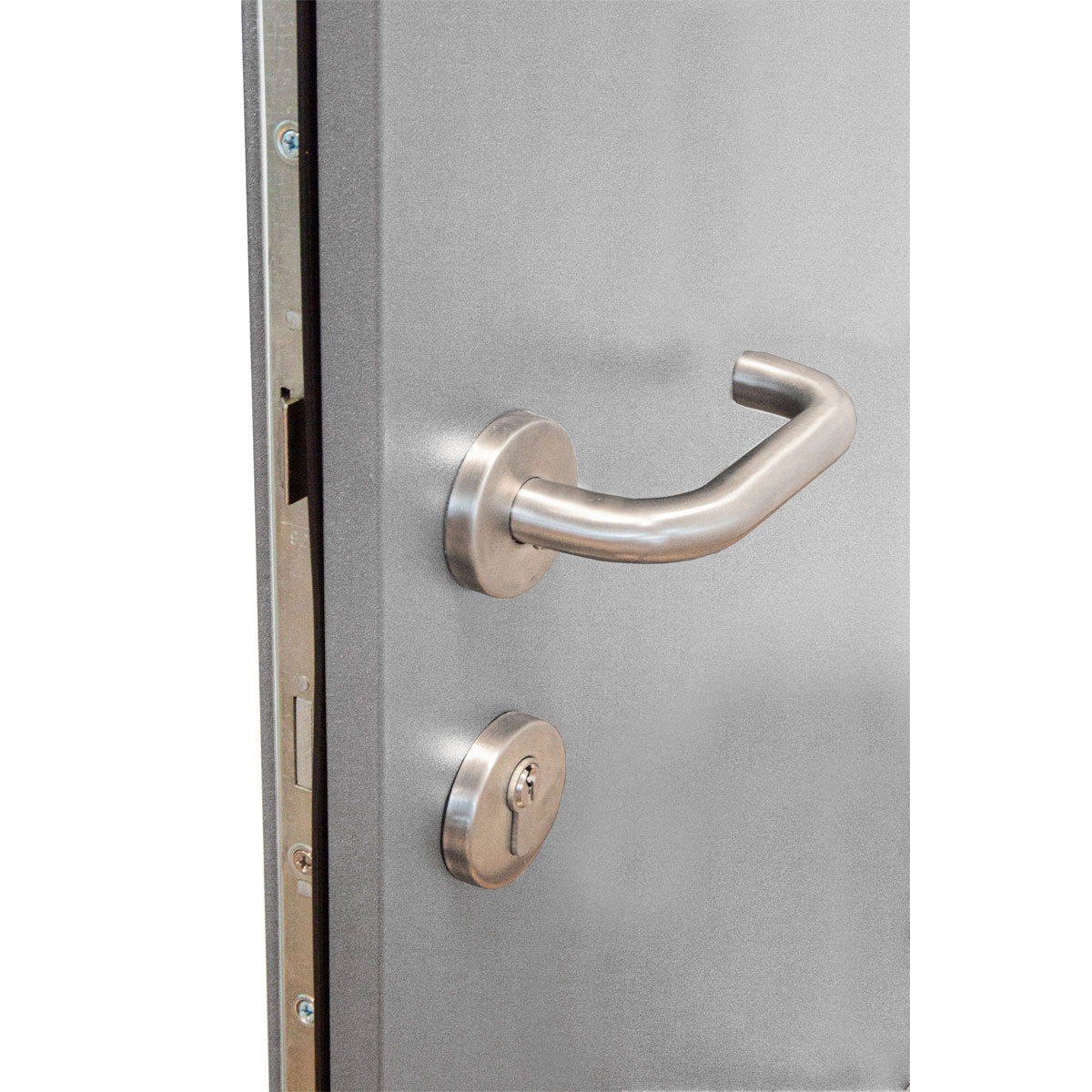 SplenDoor  Premium-Haustür Passivedoor Goeteborg energiesparend grau 100 x 210 cm links Bild 8