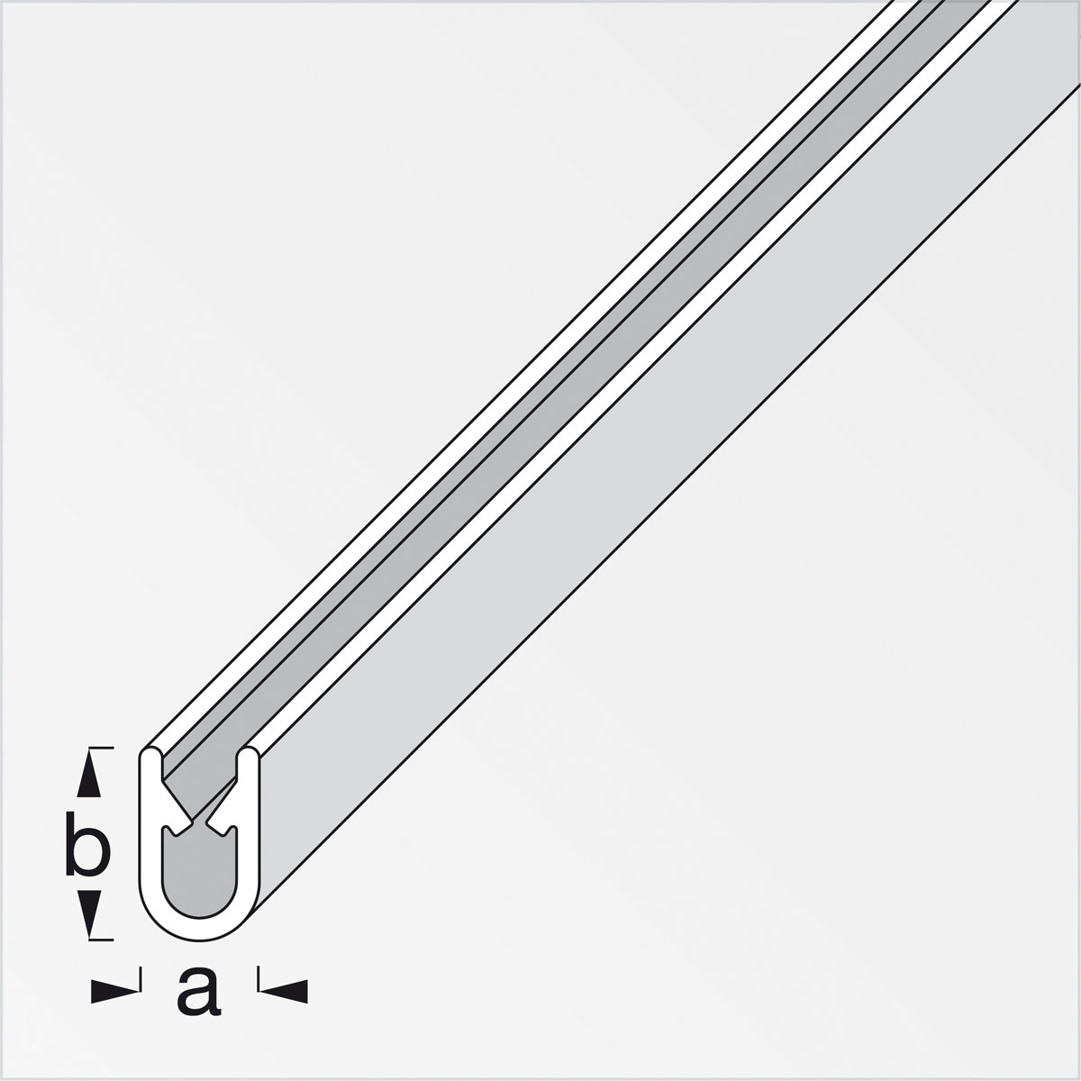 MyTool Kantenschutz 9,5 x 6,5 mm 2,5m schwarz Bild 2