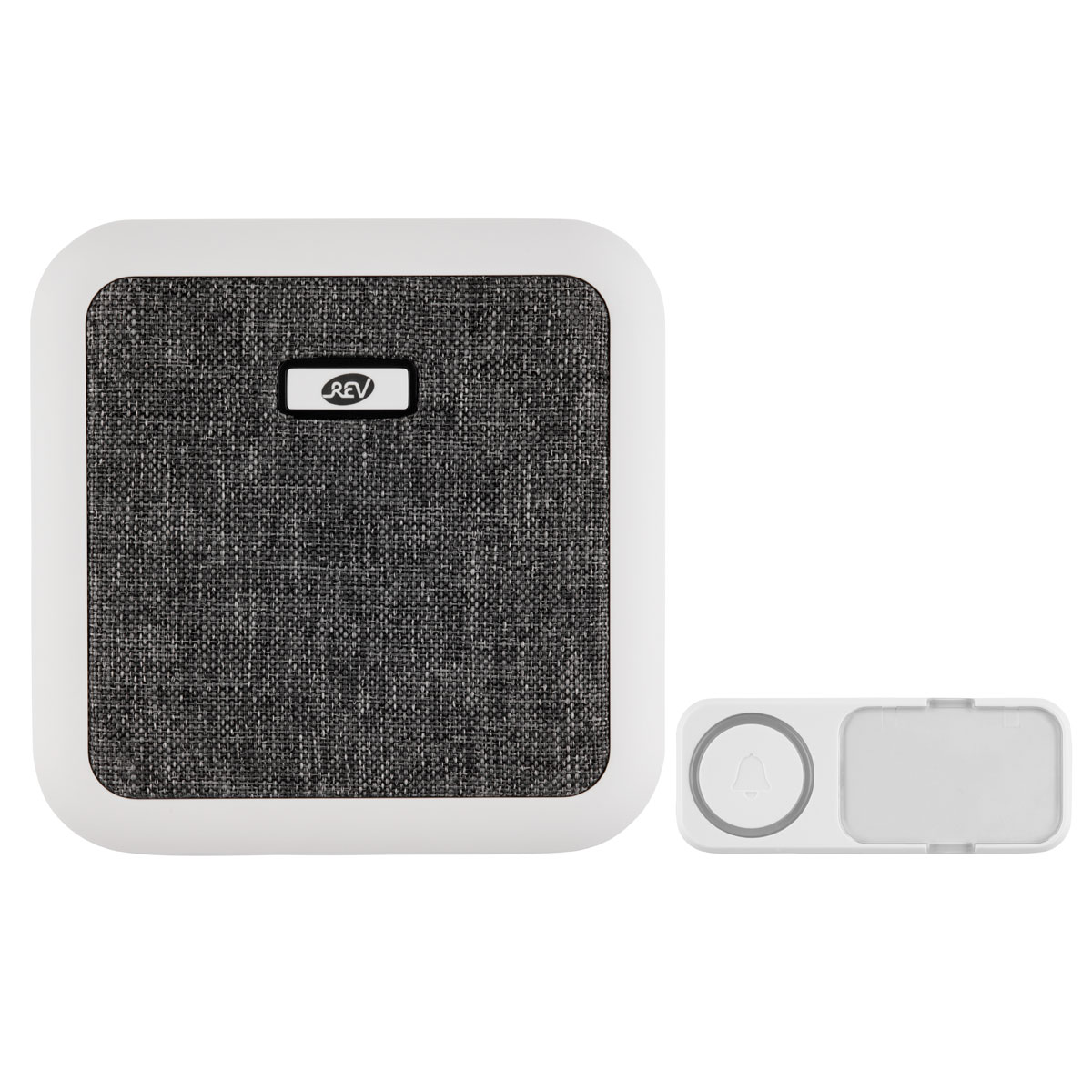 REV Ritter  Funk-Gong mit Taster & Stoffbez.Orchestra für Steckdose 58 Mel.150m weiß Bild 1