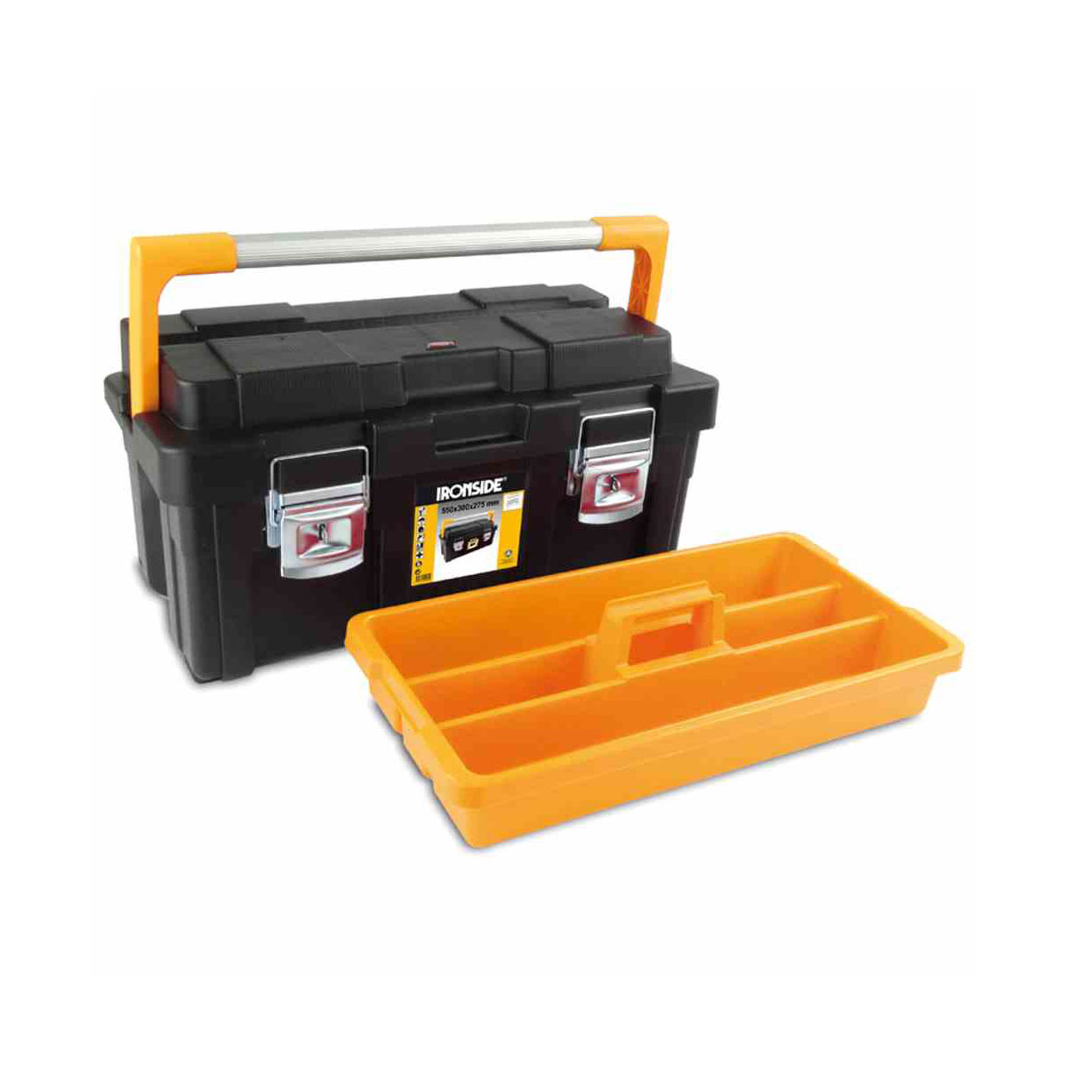 Ironside Werkzeugkoffer Pro Plus schwarz