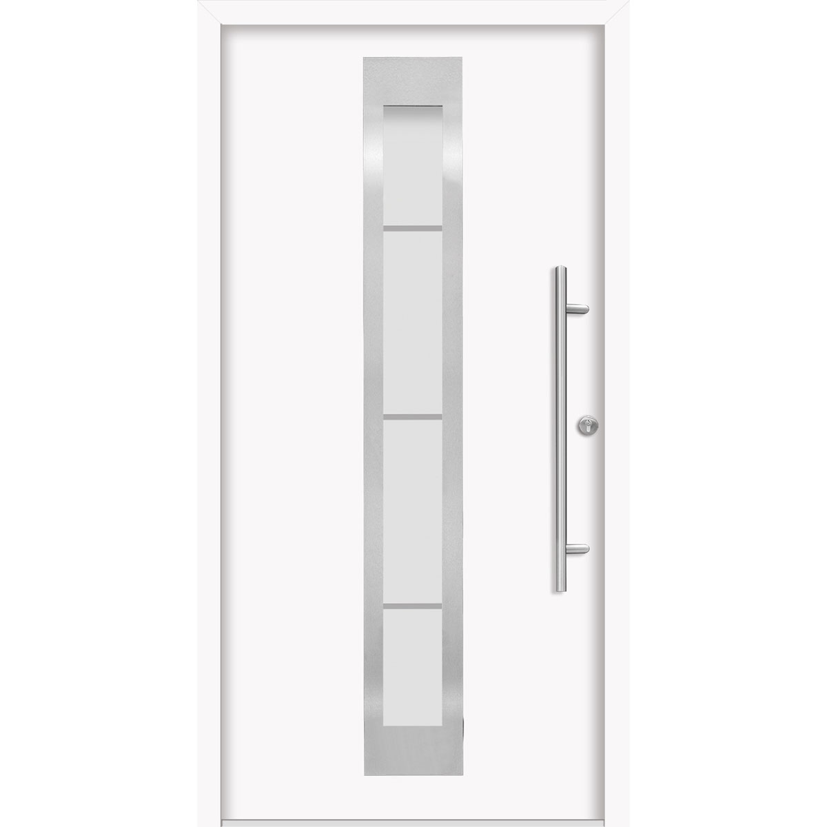 SplenDoor  Premium-Haustür Passivedoor Malmo energiesparend weiss 100 x 210 cm rechts
