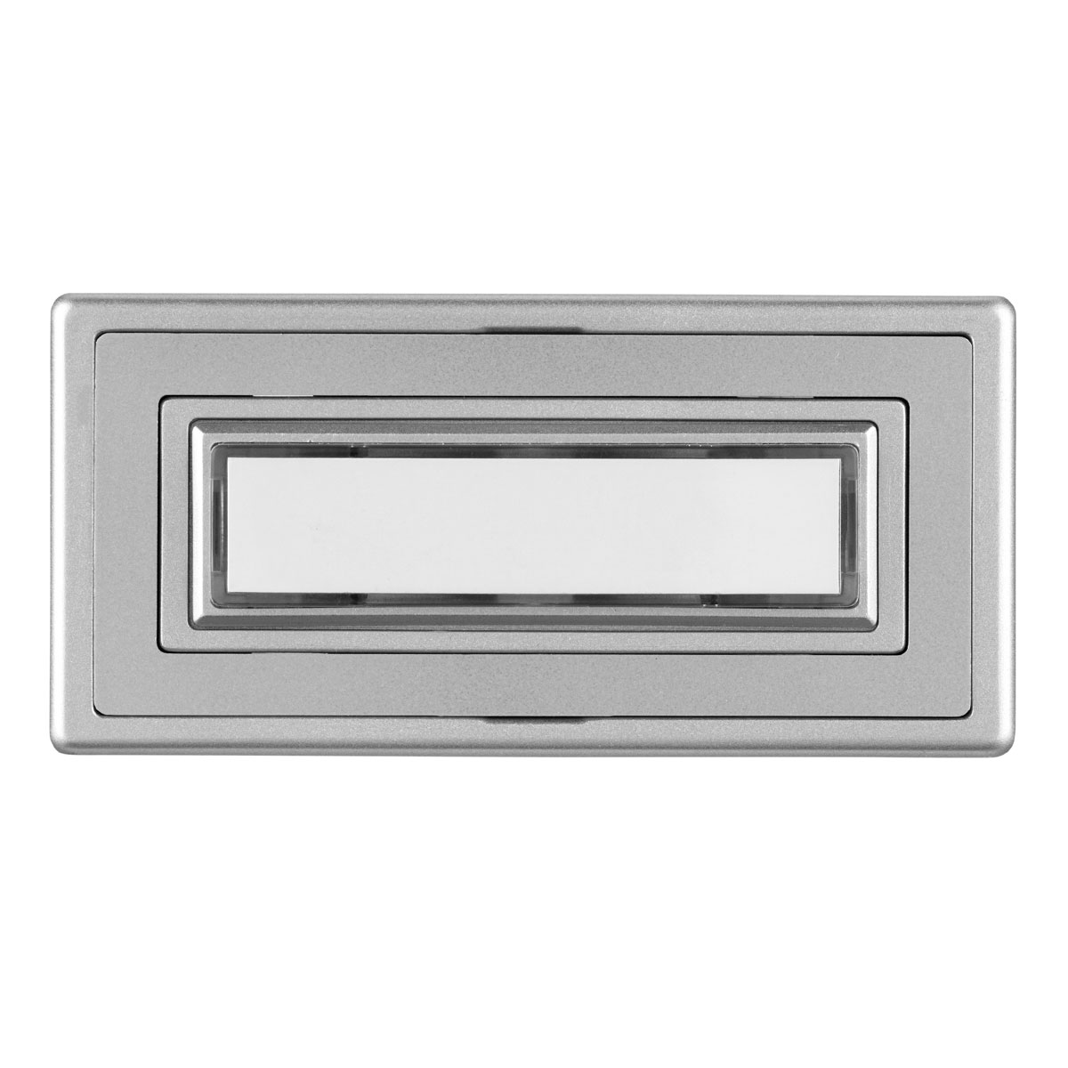 REV Ritter  Klingeltaster Aufputz Kunststoff 1-fach mit Namensschild beleuchtbar silber Bild 1