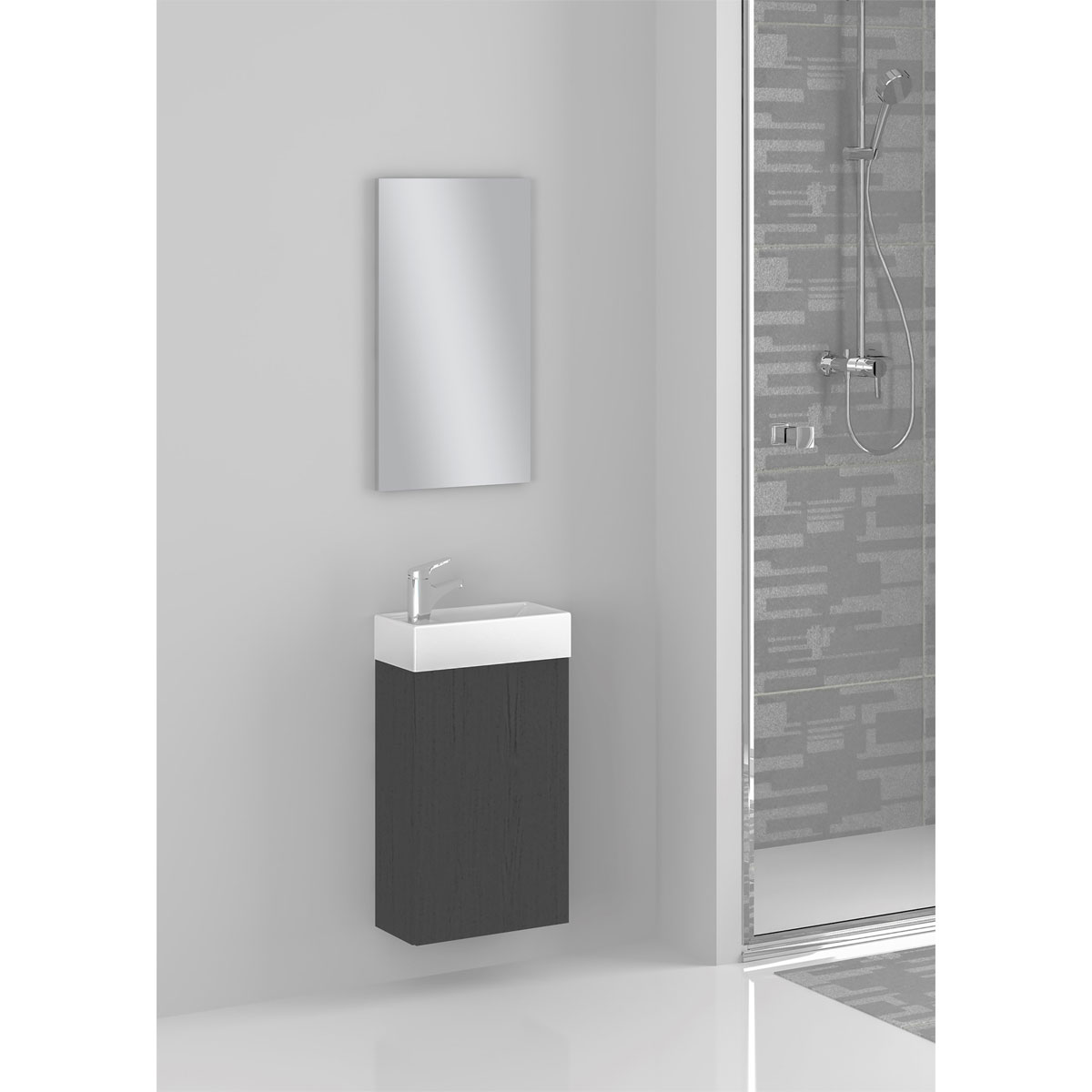 Valblue Badmöbel-Set Torino Pinie graphit Bild 1