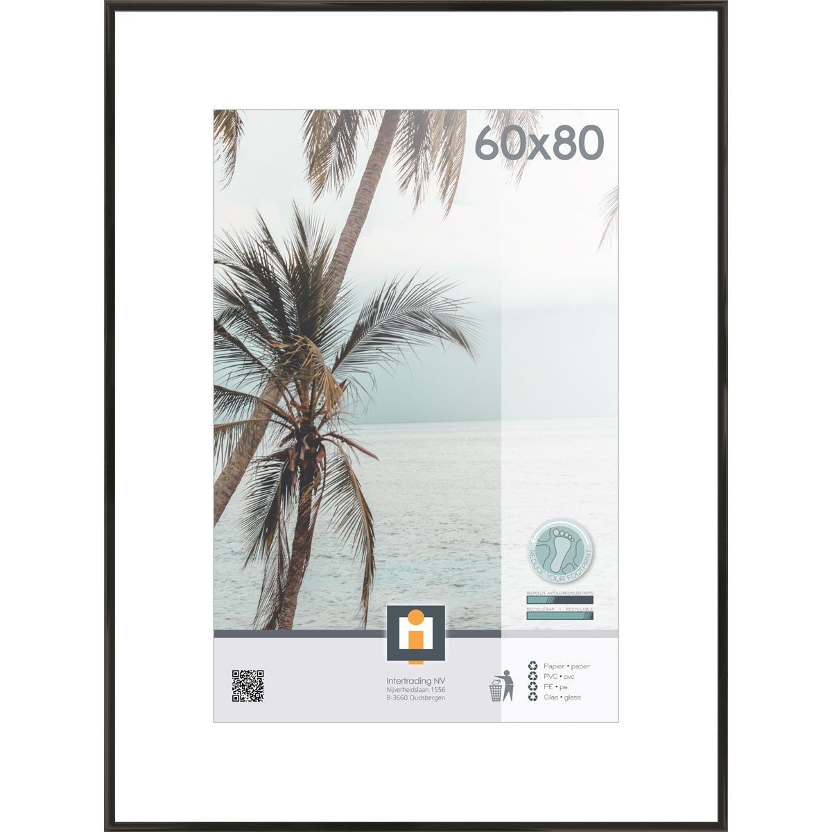 Bilderrahmen Kyoto 60x80 cm schwarz