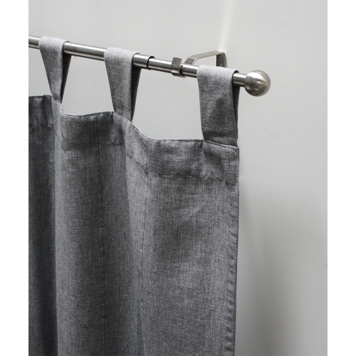 Gardinenstangen Set ausziehbar Durchmesser 16/19 mm 190-340 cm Edelstahl-Optik Bild 2