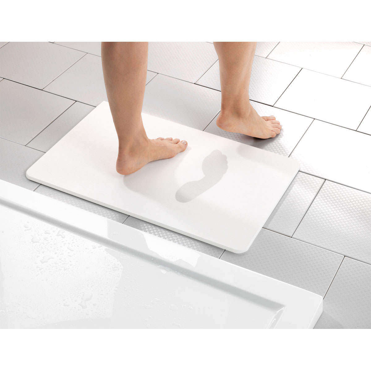 Wenko  Badematte Simi Wei Badvorleger Badmatte Bild 3